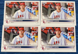 Lot of 4 2022 Topps Update Reid Detmers Rookie Card Los Angeles Angels #... - £1.15 GBP