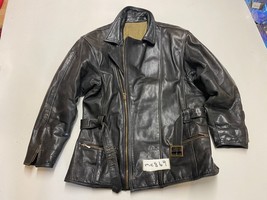 Vintage Veste Cuir Moto en Noir Aisselle/Aisselle 23 &quot; (mc869) - £41.51 GBP