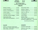 Drunkagan Island Bar &amp; Grill Restaurant Menu Myrtle Beach South Carolina  - $238.19