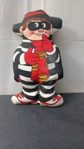 Hamburglar McDonalds 12&quot; Vintage 1987 Fabric Cloth Plush Doll - $18.80