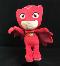 PJ Masks Owlette Plush Cute red Toy Owl Super Hero 8&quot; - £12.70 GBP