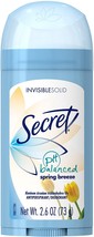 New Secret Anti-Perspirant Deodorant Invisible Solid Spring Breeze 2.60 oz - £8.62 GBP