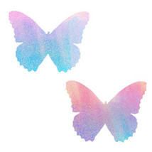 Neva Nude Pasty Butterfly Blue/Pink Iridescent - £15.14 GBP