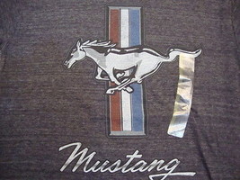 NEW Ford Mustang Muscle Car Vehicle Classic Style Distressed Gray T Shirt S - $11.87