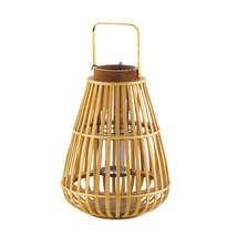 Large Slat Wood Lantern - £38.36 GBP