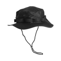 MIL-SPEC BLACK MILITARY BLACK OPS NIGHT OPS HOT WEATHER BOONIE SUN HAT A... - £21.62 GBP