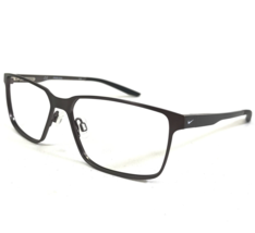 Nike Eyeglasses Frames 8048 071 Gray Square Full Rim 55-14-140 - £59.76 GBP