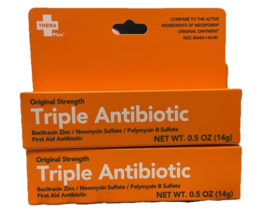 ( Lot 3 ) Thera Plus Original Strength Triple Antibiotic Ointment New SE... - $17.70