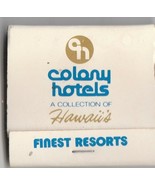 Vintage Strike on Matchbook  Colony Hotels  Hawaii - $12.19 CAD