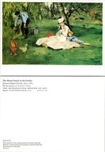 New York City Metropolitan Museum of Art Monet Family in the Garden VTG Postcard - £7.34 GBP