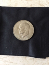 1976 bicen Eisenhower $1 coin plus 1936 buffalo nickel coin - both circulated - £15.71 GBP
