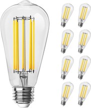 Feit Electric St19 Vintage Edison Led Light Bulb, 100W Equivalent,, 8 Pack - $55.92