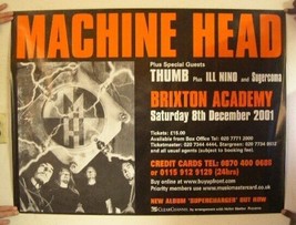 Machine Head Thumb Sugar Coma Ill Nino Dec-8-01 German Tour Poster Machi... - $89.99