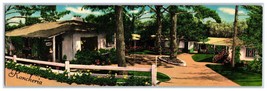 Rancheria Hotel Santa Barbara California CA UNP Bifold Folding Linen Postcard W5 - £3.06 GBP