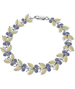 14K. WHITE GOLD BUTTERFLY BRACELET WITH OPALS & TANZANITES - $14,011.94 MXN