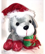 Christmas SANTA Puppy dressed as Santa  decoration plush CHRISTMAS - £9.11 GBP