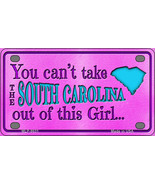 South Carolina Girl Novelty Mini Metal License Plate Tag - £11.84 GBP