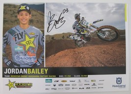 Jordan Bailey supercross motocross signed autographed 11x17 Poster COA - £78.21 GBP