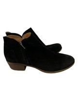 Lucky Brand Womens Ankle Boots Barough Black Suede Bootie Size 9.5 M - £17.35 GBP