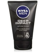 3x Nivea Men Deep Impact Intense Clean Face &amp; Beard Wash 100 Gm (pack of 3) - $39.50 CAD