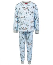 allbrand365 designer Big Kids Matching 2-Pieces Pajama Set Ski Moutains ... - £28.28 GBP