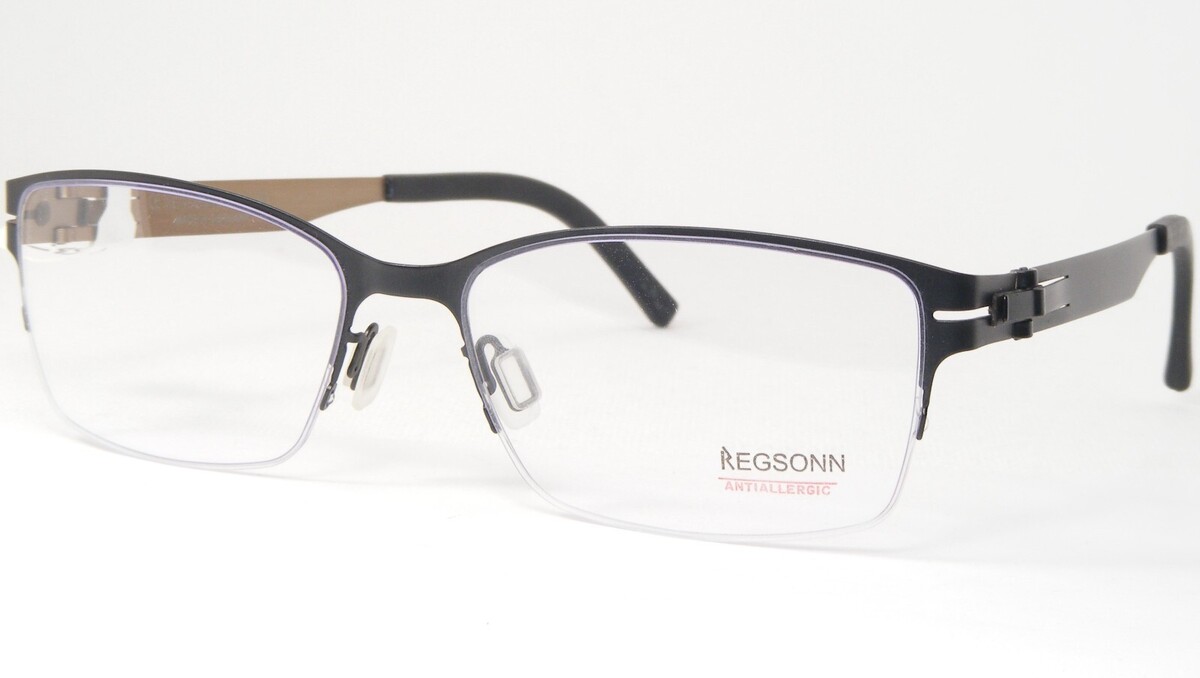 REGSONN 2444 46/50 Noir Unique Rare Lunettes Antiallergique 53-17-140mm ... - $175.17