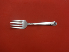 Damask Rose by Oneida Sterling Silver Baby Fork 4 1/4&quot; Infant Heirloom - £45.66 GBP