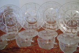 Vintage Federal Glass Sandwich Glass Heritage Set - £28.04 GBP