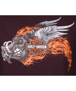 Harley Davidson Lake Geneva WI-Motorcycle-Hog-Black T Shirt-S-100% Cotto... - €26,39 EUR