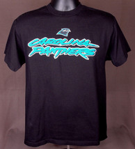NFL Carolina Panthers-Black T Shirt-M-100% Cotton-Football Cam Newton NFC Champ - $28.04