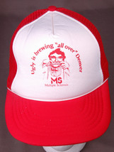 Multiple Sclerosis Hat-Ugly is Brewing-Mesh-Trucker-Red-Rope Bill-Vintag... - $18.13