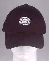 Vtg &quot;Racecar Globe&quot; Hat-Velcro Back Cap-Black-Outdoor Cap-Car Racing Hat - $8.14