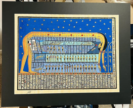 EGYPTIAN Art Painting of SKY GODDESS NUT on Papyrus SIGNED 30” X 23” Large - £101.92 GBP