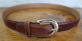 Genuine Leather Belt-Amanda Smith-Size S 26-29&quot;-Brown-Vinyl Lined - €13,10 EUR