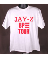 JAY Z BP Tour T Shirt-White Red-XL-100% Cotton-Rap Hip Hop-2010 - £18.60 GBP