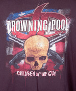 Drowning Pool-Children of the Gun-Black T Shirt-L-100% Cotton-Liquid Blue - £13.44 GBP