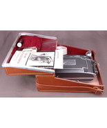 Vtg Polaroid 900 Electric Eye Land Camera-w Flash-Top Grain Leather Case... - £58.83 GBP