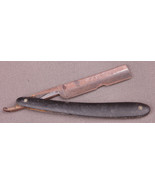 Vintage Straight Razor The Richmond Razor-Nice Patina-Black Handle-Antique - $51.41