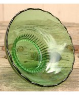 Vintage Green Glass Bowl Candy Dish E.O. BRODY CO USA Scalloped Edge #M2000 - $9.49