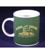 John Deere Mug, Moline Illinois, Leaping Deer Logo, Double Sided, Green ... - $18.69