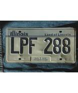 Illinois License Plate,1983, Blue White, Land of Linclon - $9.49
