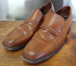 The Florsheim Loafers Shoes-11 D-Brown Leather-Nice-Leather Sole - £64.80 GBP