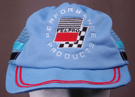 Fel-Pro, Performance Products Trucker Hat-Baby Blue-Mesh-Vintage-Hipster-Racing - £20.77 GBP