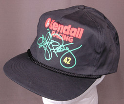 Kendall Racing Hat-#42-Rope Bill-Black-Vintage-Kyle Petty Nascar-Auto Trucker - £22.09 GBP