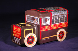 Hershey Chocolate Company Truck Box w/ Rolling Wheels, Milk Truck Canist... - $18.50