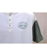 Softball Jersey-Jamison Steel Inc-# 14-Off White &amp; Green,3 Buttons Made ... - €27,85 EUR