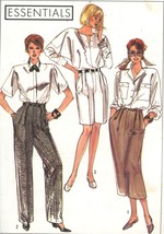   Simplicity 9166 Misses High Waist Pants, Shorts and Slim Skirt Sz 6-10... - $4.00