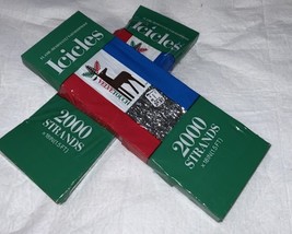 Vtg  Retro Kmart Christmas Tree Tinsel  18” 2000 Strands Icicles SEALED X2 - $282.06 MXN