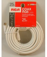 RCA 25-ft 18-AWG RG6 White Coax Cable - Free Shipping! - $15.47 CAD