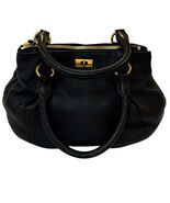J.Crew Biennial Satchel – Black Pebbled Leather Crossbody Shoulder Bag - $1,563.87 MXN